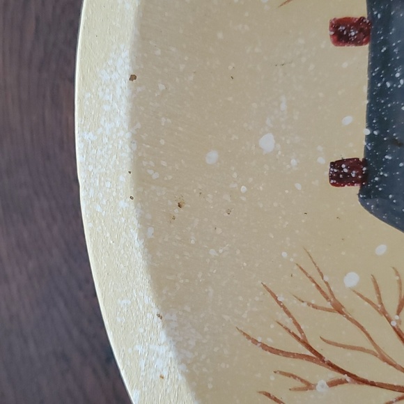 1990's Hand Painted (Local Artist) Wooden Bowl - Picture 4 of 8